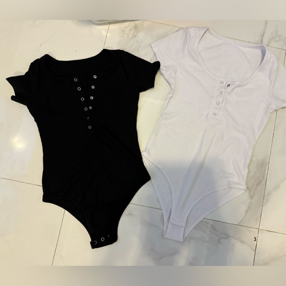 2 v-neck bodysuits #19